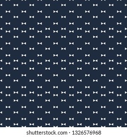 Vector cute abstract hipster bow tie seamless pattern background