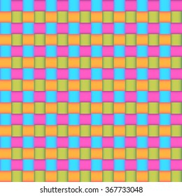 Vector cute abstract squares geometric seamless pattern background