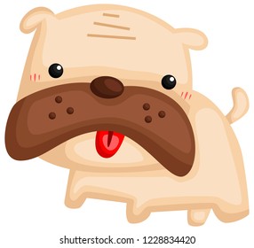 a vector of a cute and adorable dog