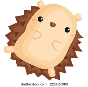 a vector of a cute and adorable hedgehog