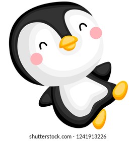 a vector of a cute and adorable penguin