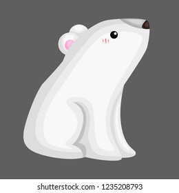 a vector of a cute and adorable polar bear