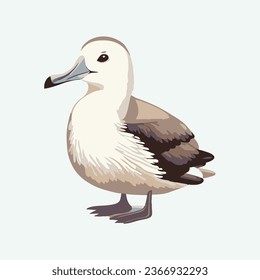 vector cute albatross bird cartoon style