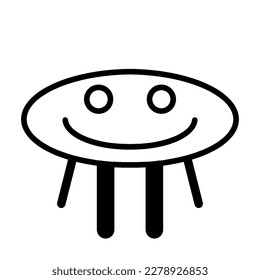 imagen vectorial o linda de imagen alienígena