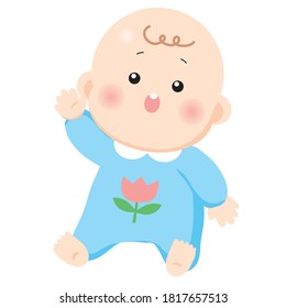 Vector Cute Baby with various gesture