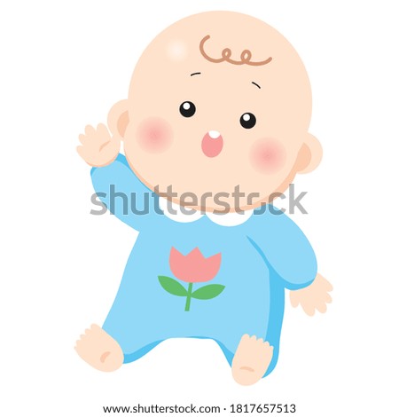 Vector Cute Baby with various gesture