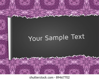 vector cute background with ripped paper