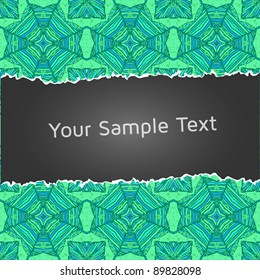 vector cute background with ripped paper