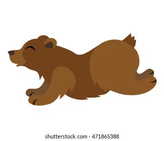 Vector cute bear for children alphabet illustration
