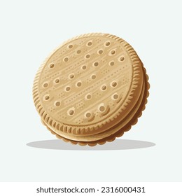 vector cute biscuits cartoon style
