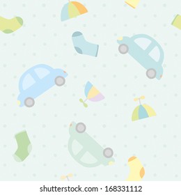 Vector cute boy pattern