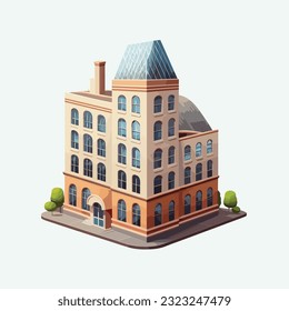 estilo de dibujos animados de construcción lindo vectorial