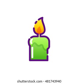 Vector cute candle