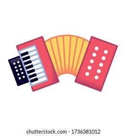 Vector Cute Cartoon Accordion Emoji Icon Stock Vector (Royalty Free ...