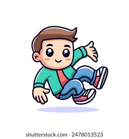 Vector cute cartoon break dance mascot is a vector illustration of a cute cartoon character breaking dancing. These mascots are used by businesses to enhance marketing materials such as logos, social 