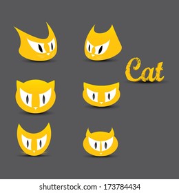 vector cute cartoon cats