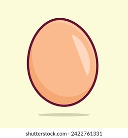 vector cute cartoon egg simple art design