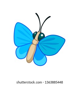 vector cute cartoon insect clip art butterfly