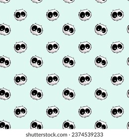 Vector Cute Cartoon Seamles Pattern