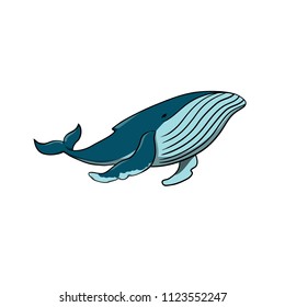 Blue Whale Icon Stock Vector (Royalty Free) 499908058 | Shutterstock