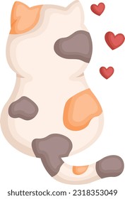 a vector of a cute cat