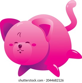 Vector Cute cat cartoon art