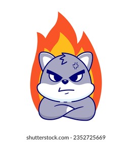 vector cute cat character emotes element collection isolated