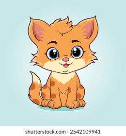 Vector cute cat illustration design