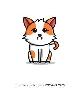 Vector cute cat mascot vector illustration