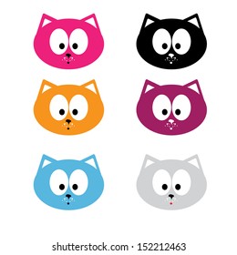 vector cute cats