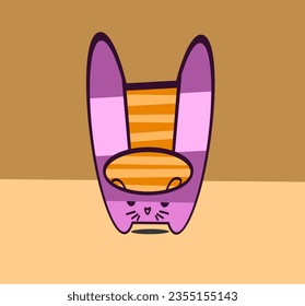 vector cute chair cartoon style