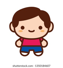 Vector Cute Character Isolated On White Background