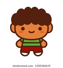 Vector Cute Character Isolated On White Background