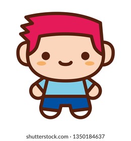 Vector Cute Character Isolated On White Background