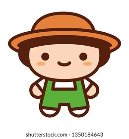 Vector Cute Character Isolated On White Background