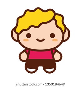 Vector Cute Character Isolated On White Background