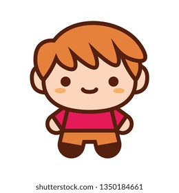 Vector Cute Character Isolated On White Background