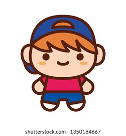 Vector Cute Character Isolated On White Background