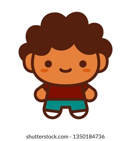 Vector Cute Character Isolated On White Background