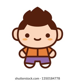 Vector Cute Character Isolated On White Background