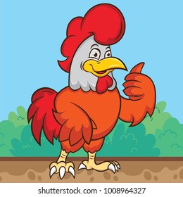 Vector cute chicken, Vector EPS 10