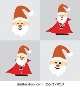 Vector of Cute Christmas characters.