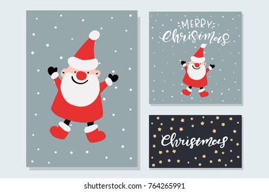 Vector Cute Christmas Graphics, Holiday Cards with Hand Drawn Elements, Holiday Backgrounds, Greeting Cards, X-mas Invitations, Lovely Characters