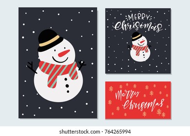 Vector Cute Christmas Graphics, Holiday Cards with Hand Drawn Elements, Holiday Backgrounds, Greeting Cards, X-mas Invitations, Lovely Characters