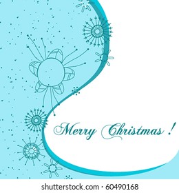 Vector cute Christmas greeting card