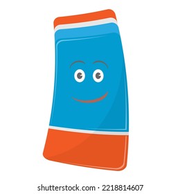 Vector Cute Colored Eraser Icon Isolated on White Background.