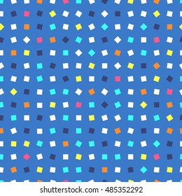 Vector cute colorful abstract geometric squares seamless pattern background
