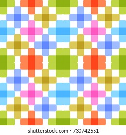 Vector cute colorful abstract hipster geometric lines seamless pattern background