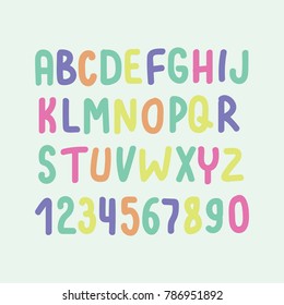 Alphabet Children Kids Learning Material Card Stock Vector (Royalty ...