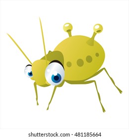 vector cute cool colorful cartoon animal drawing. insects collection. aphid